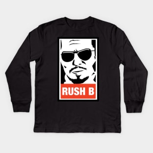 Rush B CSGO Counter-Strike Global Offensive Gaming Kids Long Sleeve T-Shirt